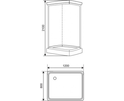 Душевая кабина Arcus S-48 120х80