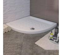 Душевой поддон RGW CR/R 90x90 см, полукруглый, керамический, белый