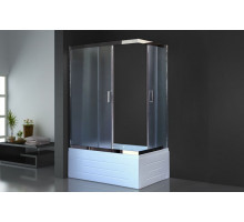 Душевой уголок Royal Bath RB 8120BP-C-CH 120х80 см, с матовыми стеклами, левосторонний