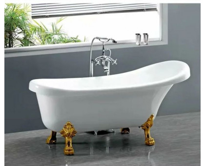 Ванна акриловая Cerutti SPA C-2014-1 150х75 см комплектация в цвете золото